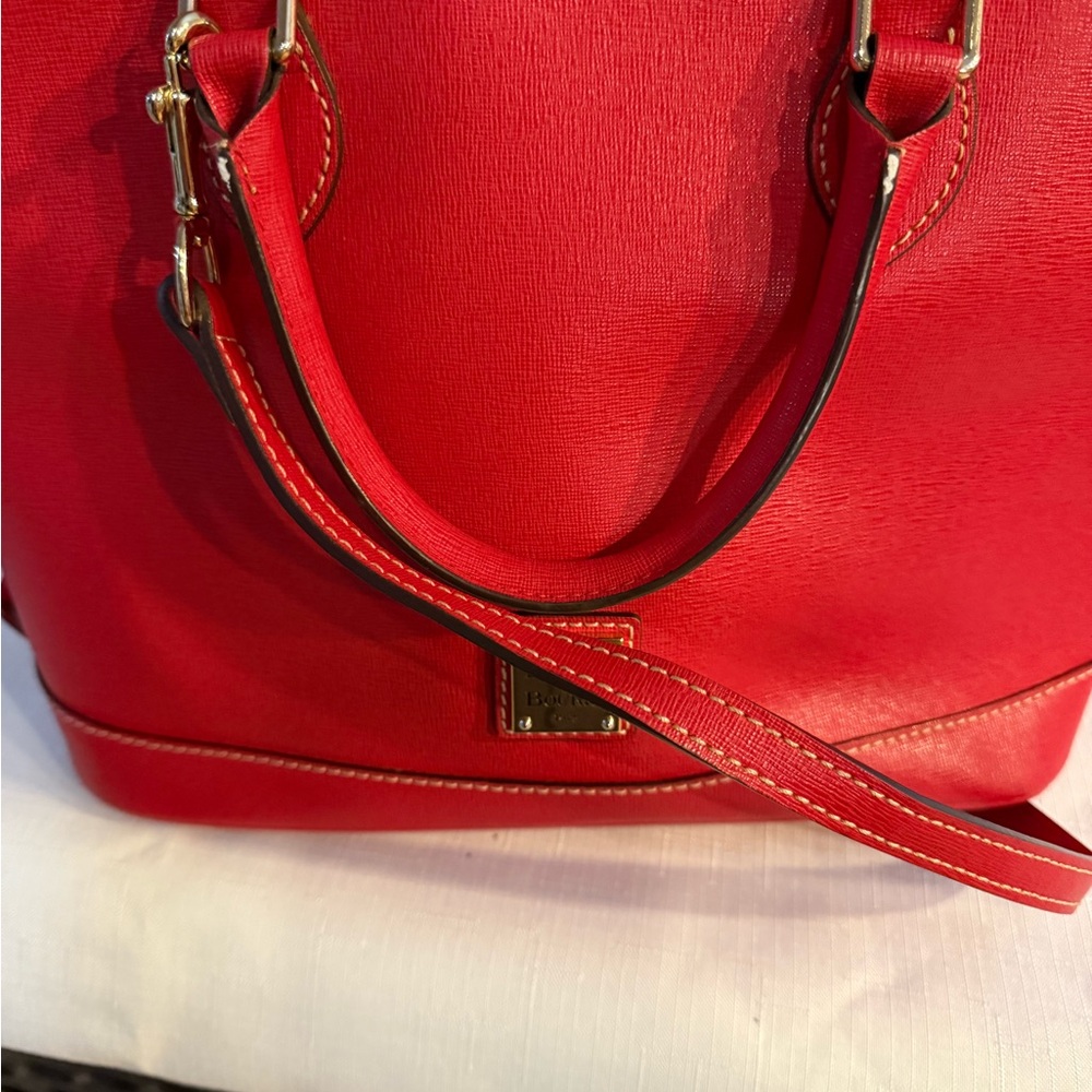 Dooney & Bourke Classic Red Satchel - Picture 3 of 4
